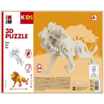 Marabu KiDS 3D Puzzle fából - oroszlán