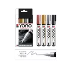 Marabu YONO Marker akrilfilc szett - METAL, 4 x 1,5-3 mm