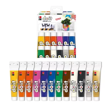   Marabu do it univerzális hobbi akrilfesték szett, 12 x 36 ml