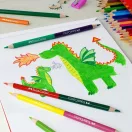 FABER-CASTELL Classic színes ceruza készlet, hatszögletű - 12+3 db